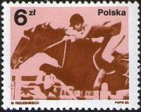 (1983-016) Марка Польша "Конный спорт"    Польские призеры Олимпийских игр 1980 в Москве и Чемпионат